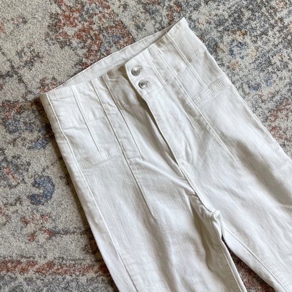 Free People Jayde Flare Jeans Pure White - Picture 6 of 8